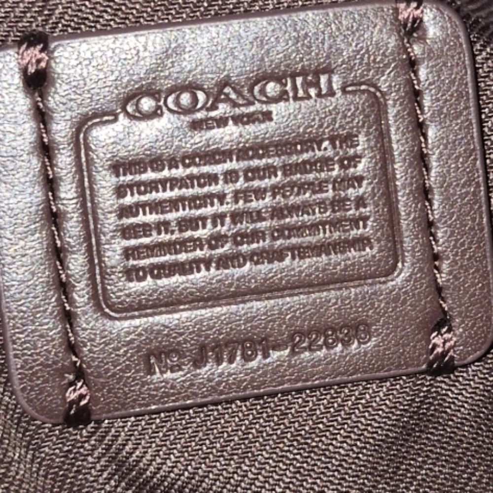 COACH Sadie Crossbody Clutch With Cross Stitch Floral Print F22836 Lavender Pink - Picture 17 of 17